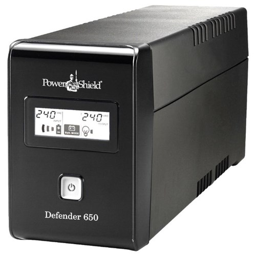 POWERSHIELD DEFENDER 650VA UPS 390 Watts 2 Outlets